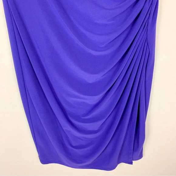 Ralph Lauren Purple V-Neck Cocktail Dress - Picture 6 of 8